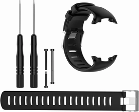 QGHXO Band for Suunto D4 / D4i, Classic Replacement Soft WristBand for Suunto D4 / D4i Novo Watch, Fits 5.7 inches-8.6 inches (145mm-220mm) Wrist