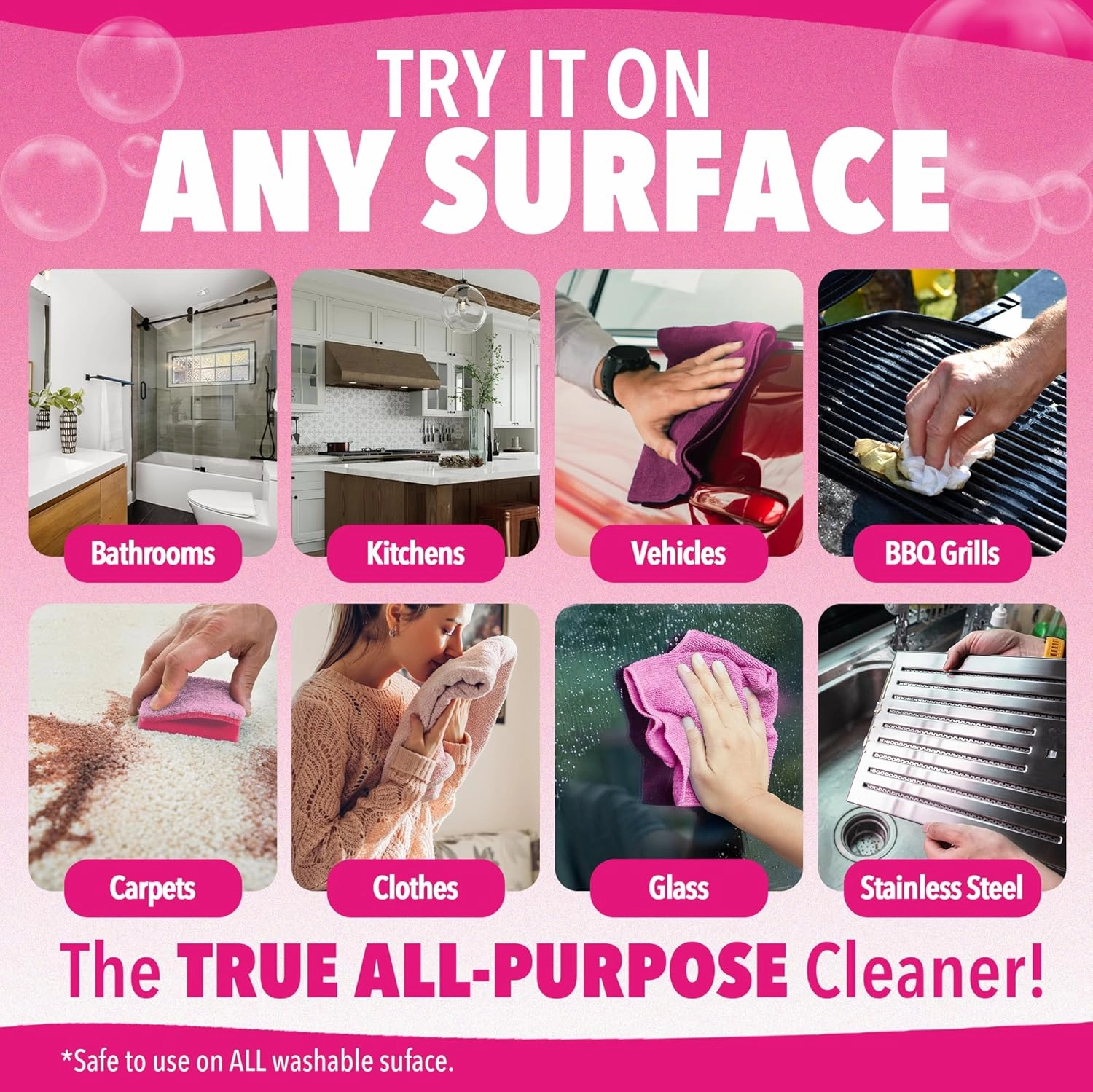 Quick 'n Brite All Purpose Cleaning Paste – Miracle Cleaner for Tough Stains, Biodegradable, Non-Toxic, Pet-Safe, Multi-Surface Stain Remover, Made in USA, 32 Oz Kit