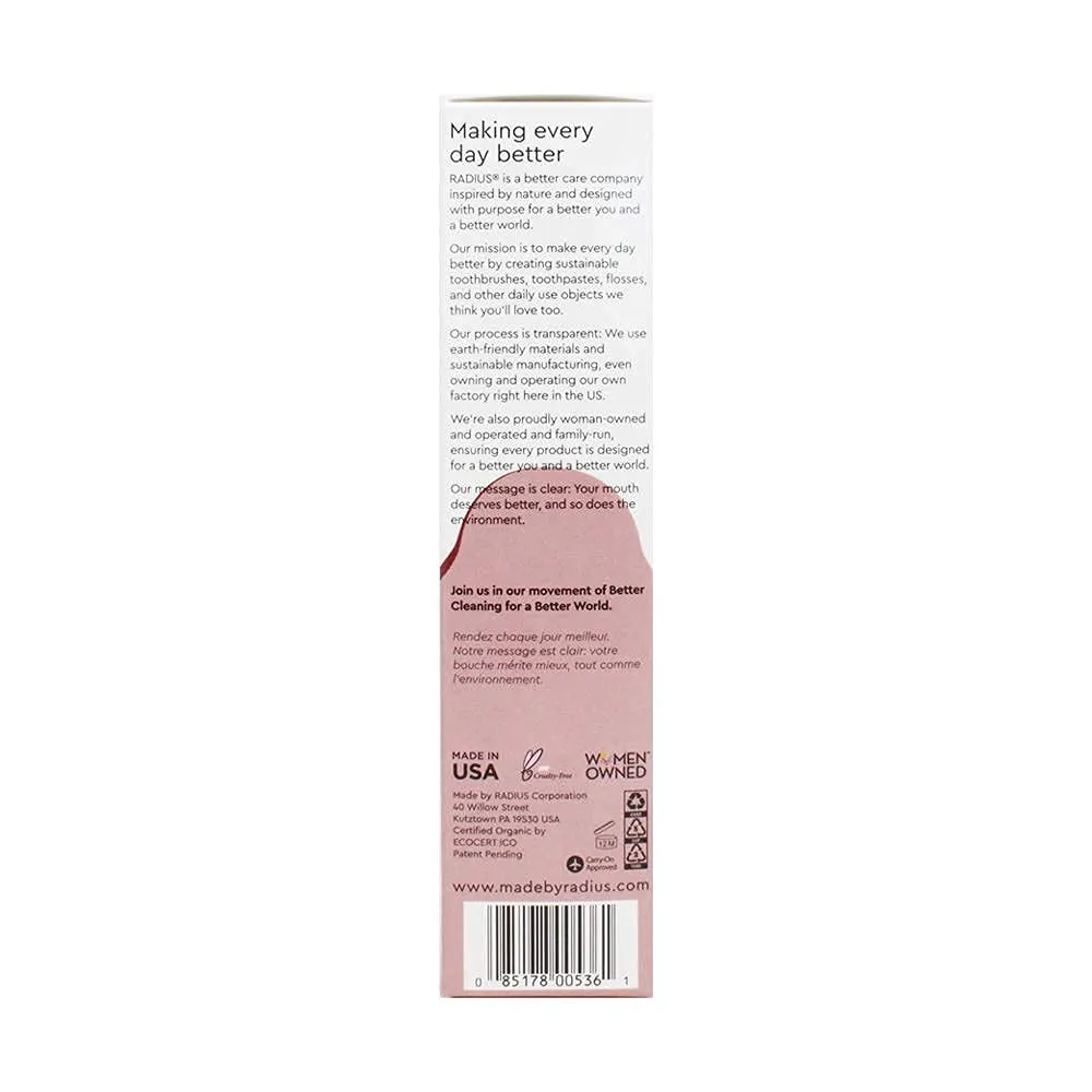 RADIUS Toothpaste, Clove Cardamom, 3 oz, USDA Organic Non-Toxic Chemical-Free Gluten-Free, Designed to Improve Gum Health & Prevent Cavities, Pack of 3