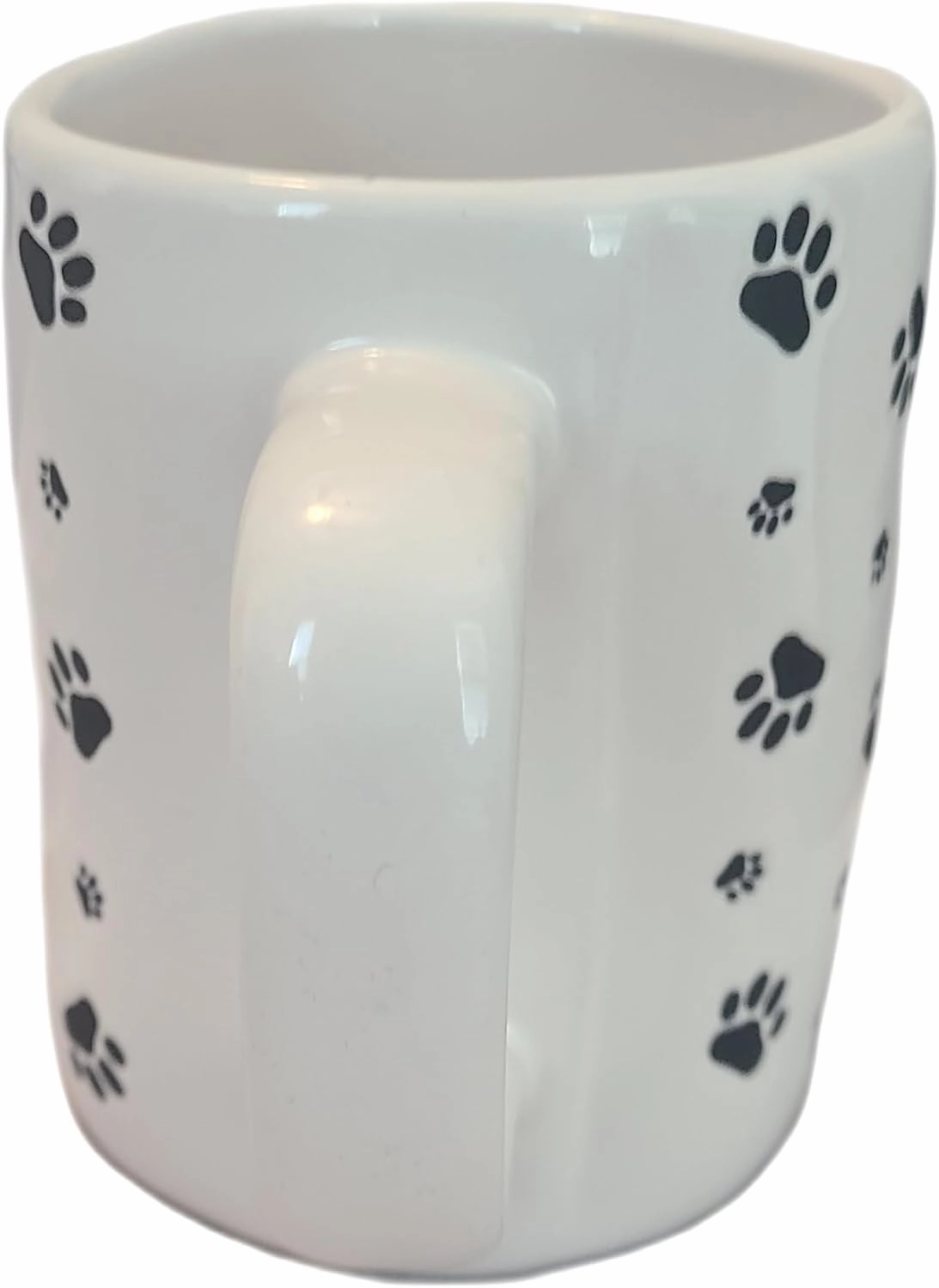 Rae Dunn by Magenta DOG MOM ceramic Coffee Mug. (All round paw prints Design) pet lover, Mothers' day MUG. 16 oz. (Corgi Mom)