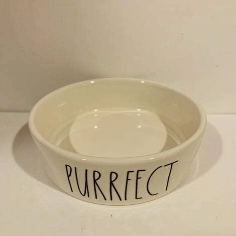 Rae Dunn PURRFECT Cat Bowl - 4.75" ceramic