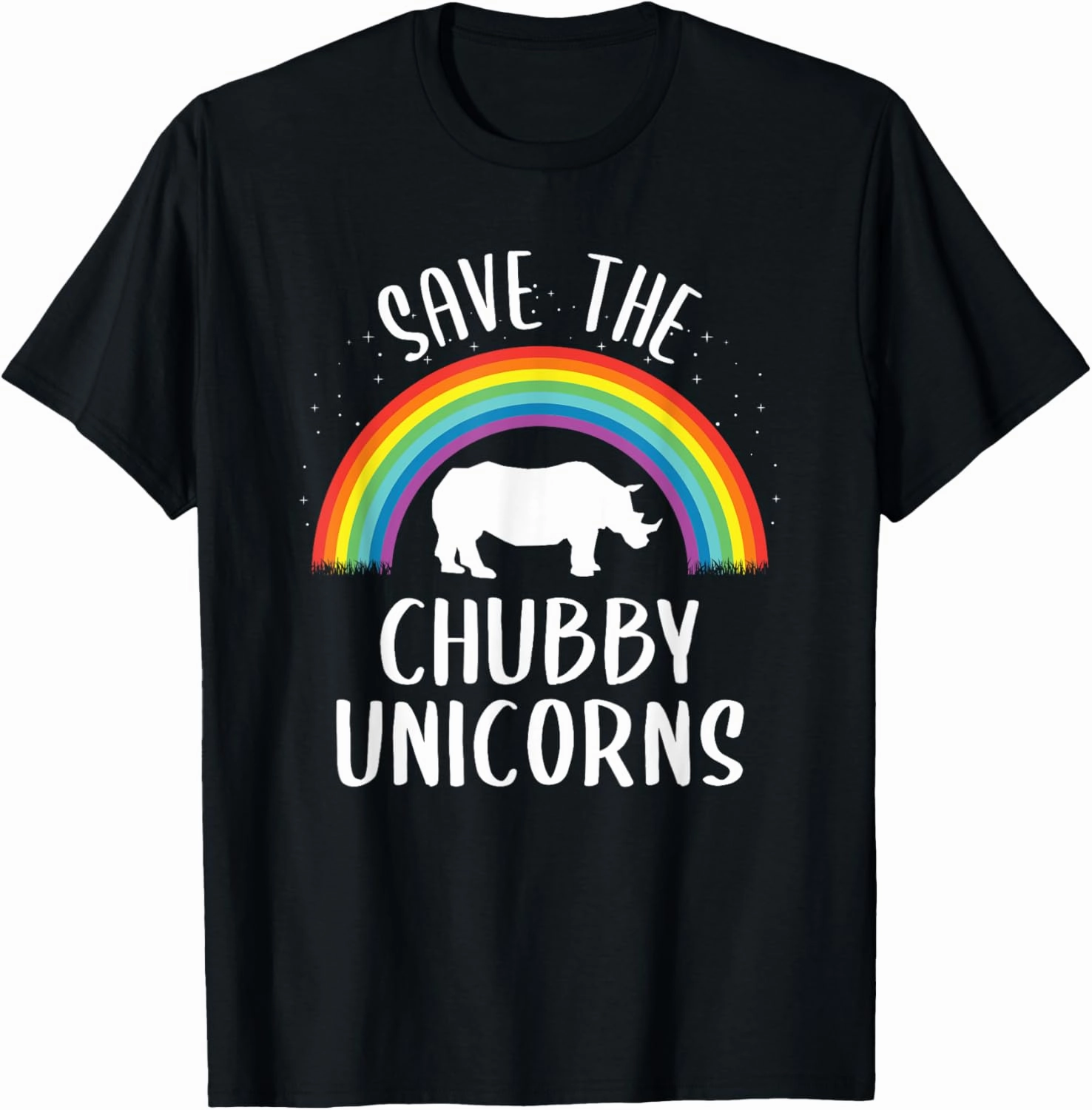 Rainbow Save The Chubby Unicorns T-Shirt