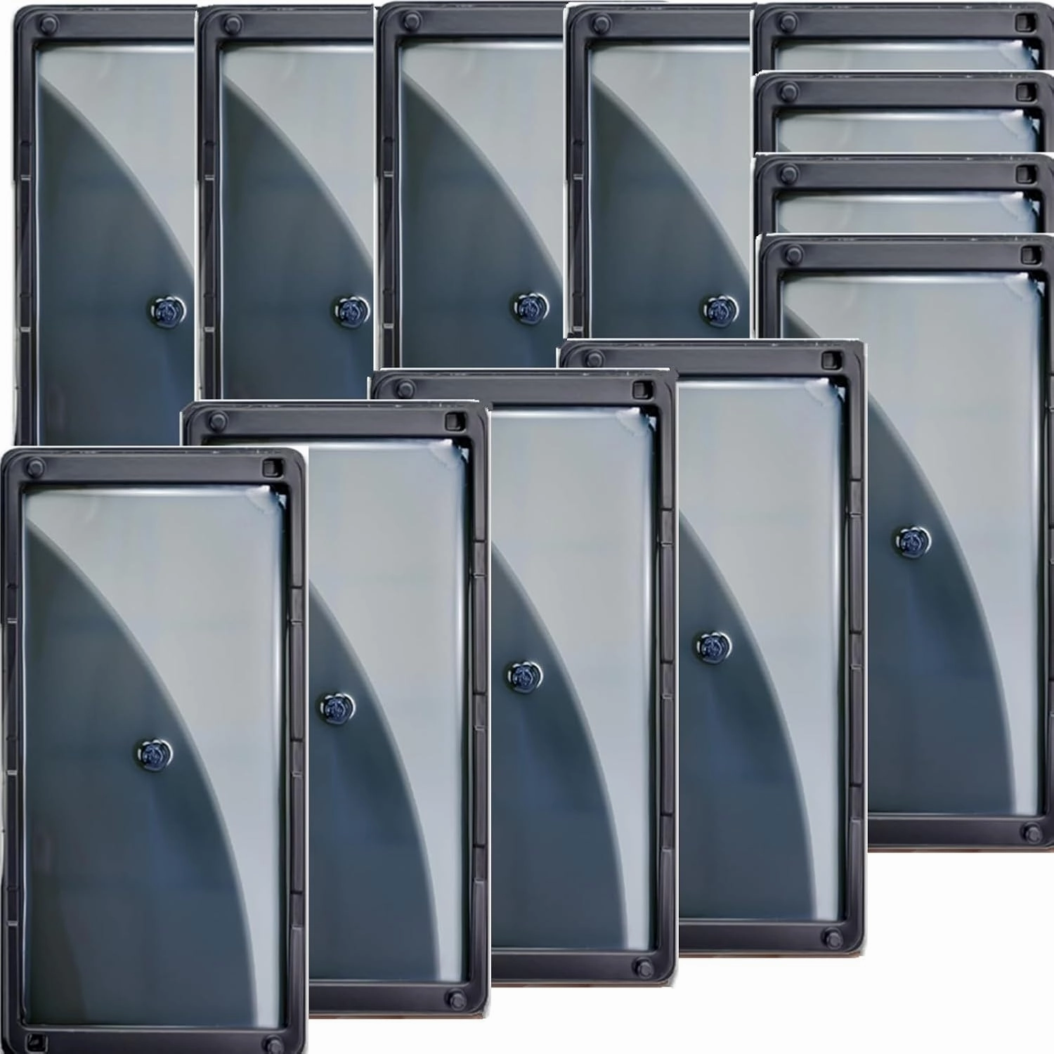 Rat & Mouse Glue Traps 12 Pack, Large Bulk Traps, Indoor for Home, Pre-Scented Adhesive Plastic Tray Inside House, Snake, Mice, Spider Pet Safe