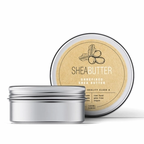 Raw and Unrefined Shea Butter - Pure Organic African Shea Butter, Deep Hydration and Handmade Skin Moisturizer for Dry Skin, Hair, Face, and Body (3.4 oz)