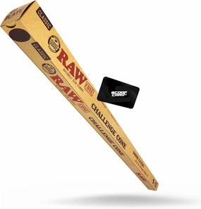 RAW Classic Challenge 24'' Cone | One Giant Pre-rolled Cone | Natural Unrefined Vegan Friendly Paper | 2 Feet Long