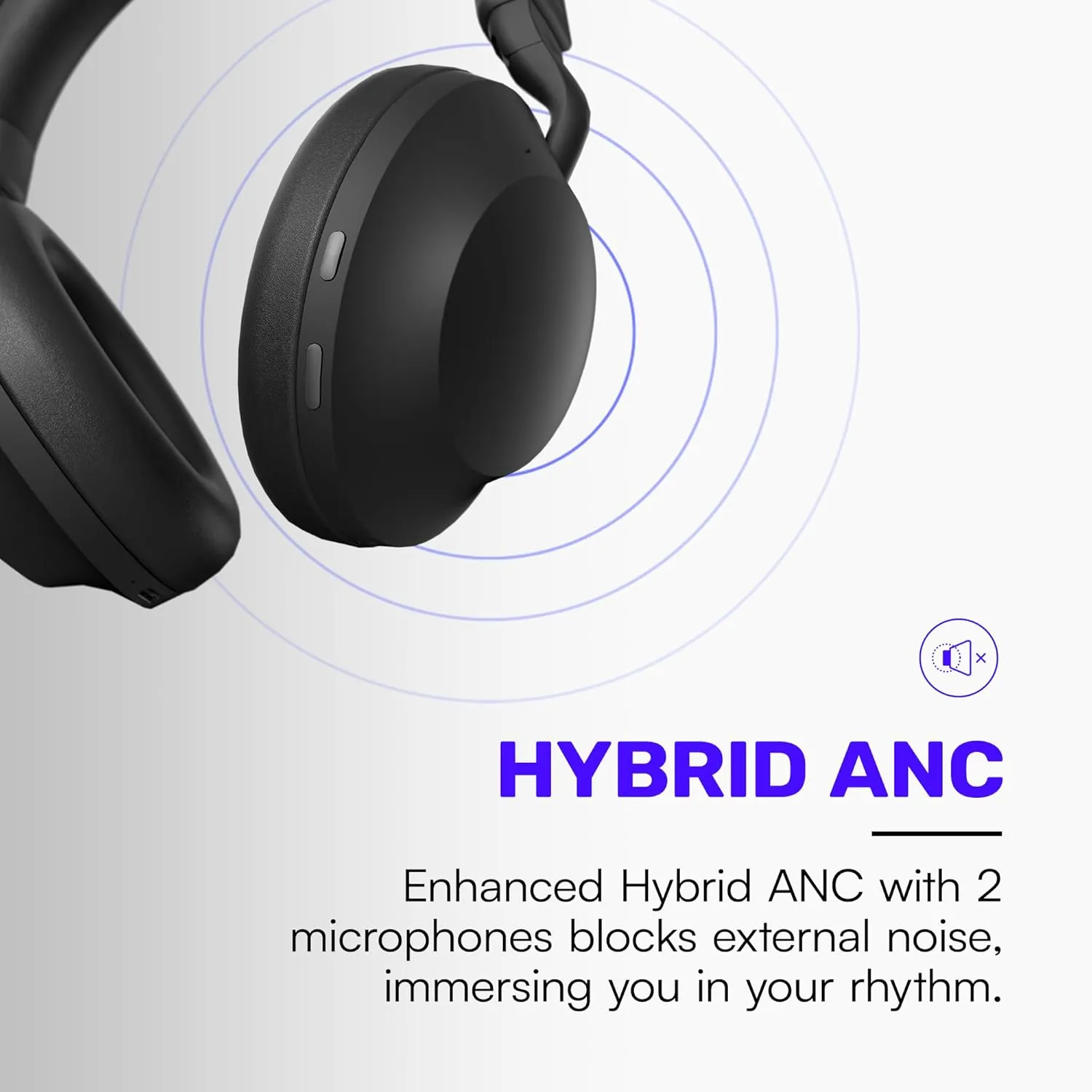 Raycon Everyday Headphones Pro with 60 Hours of Battery, 6 Mics, Active Noise Cancellation, Awareness Mode, Multipoint Connectivity (Storm Blue)