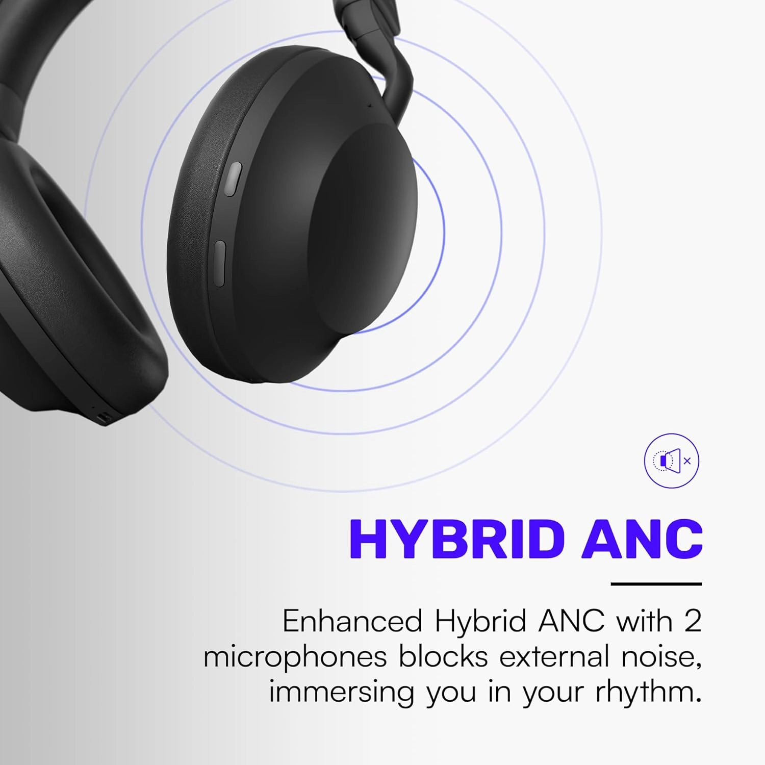 Raycon Everyday Headphones Pro with 60 Hours of Battery, 6 Microphones, Active Noise Cancellation, Awareness Mode, Multipoint Connectivity (Silk White)