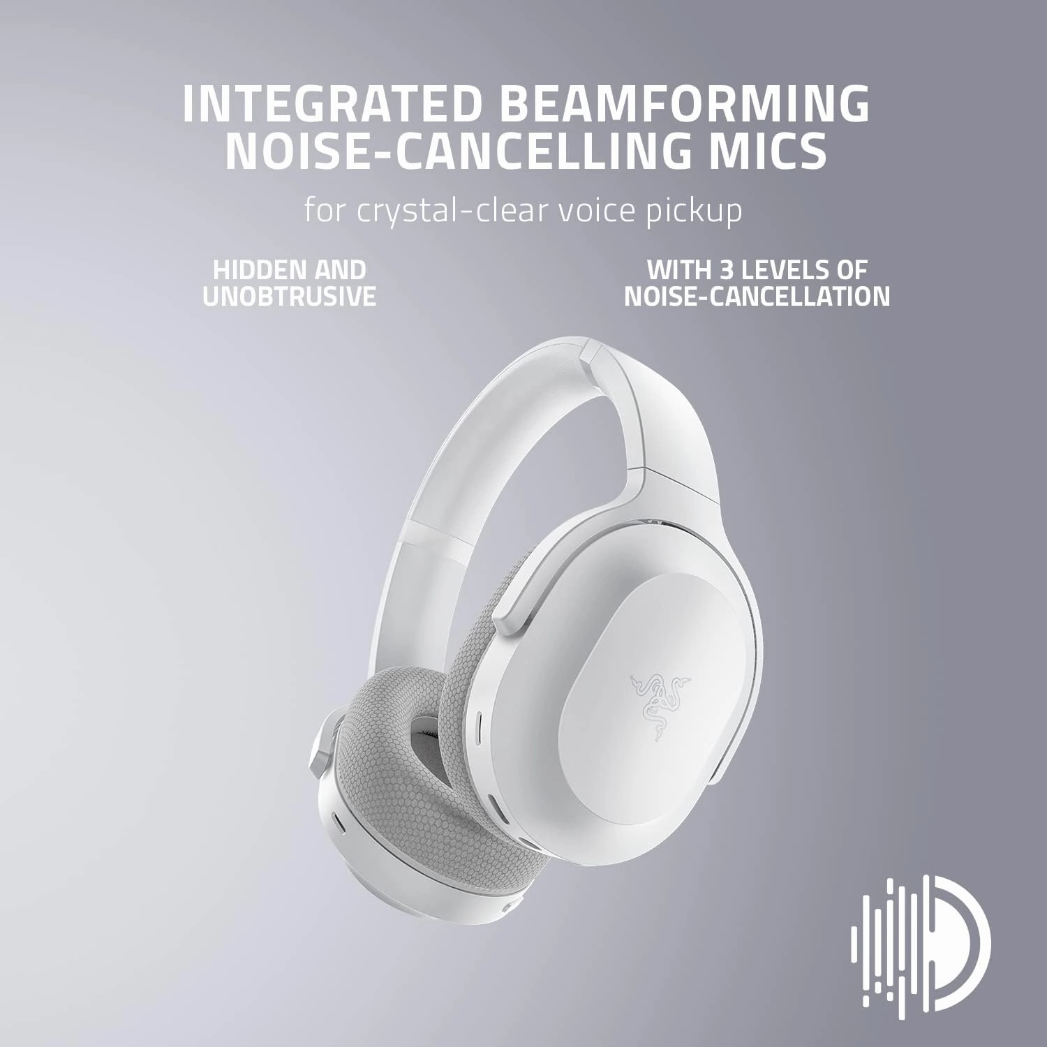 Razer Barracuda Video Game Headset Barracuda Mercury White