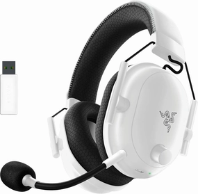 Razer BlackShark V2 Pro Wireless Gaming Headset 2023 Edition: Detachable Mic - Pro-Tuned FPS Profiles - 50mm Drivers - Noise-Isolating Earcups w/Ultra-Soft Memory Foam - 70 Hr Battery Life - White