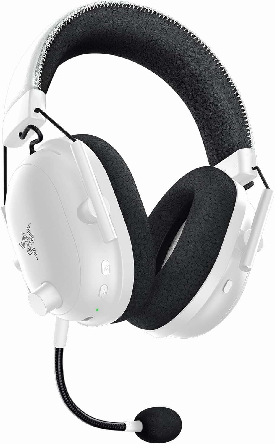 Razer BlackShark V2 Pro Wireless Gaming Headset 2023 Edition: Detachable Mic - Pro-Tuned FPS Profiles - 50mm Drivers - Noise-Isolating Earcups w/Ultra-Soft Memory Foam - 70 Hr Battery Life - White