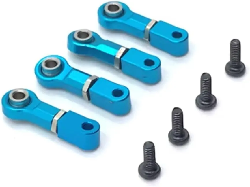 RC Car DIY Parts for WLtoys 284131 K969 K979 K989 K999 P929 P939 1/28 Metal Upgrade Upper for Swing Arm Remote Control Crawler Vehicle Upgrade Parts Accessories(Blue)