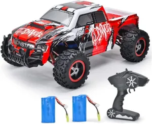 RC Cars Remote Control Car for Boys 2.4 GHZ High Speed Racing Car, 1:8 RC Trucks 4x4 Offroad with 2 Batteries, Electric Rock Crawler Toy Car Gift for Kids Adults Girls
