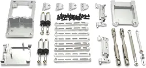 Rc Shock Absorber For MN168 1/12 Metal Shock Absorber Set Multiple Colors Available Rc Car Off-road Vehicle Tracked Vehicle Parts And Accessories Replacement(Silver)