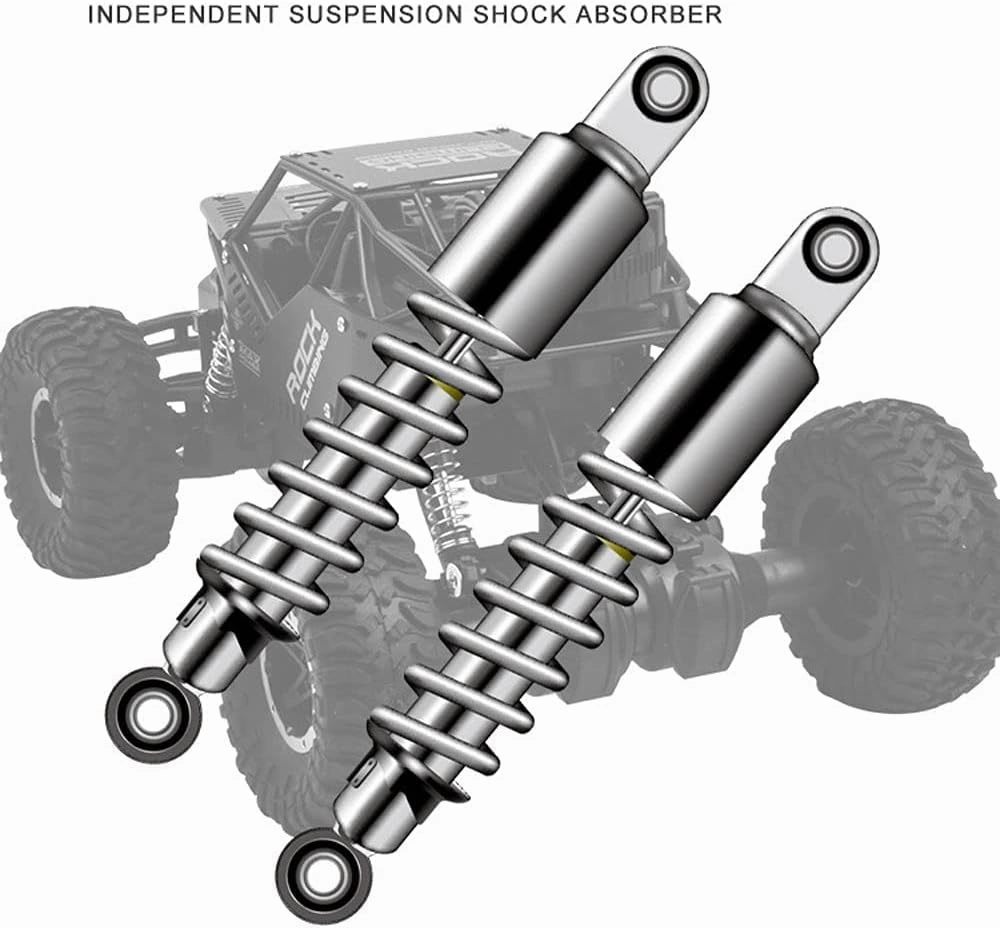 RC Car 1:16 Remote Control Car Monster Trucks with 2 Rechargeable Batteries 4WD Off All Terrain RC Car Rechargeable Vehicles Toy Gift for Boys Girls