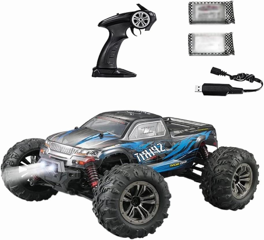 RC Car - Off Road Remote Control Car for Adults & Kids, Waterproof All Terrain 4x4 Truck W/ 2 Batteries - 1:16 Scale, Brushless All Terrain Offroad Monster Truck