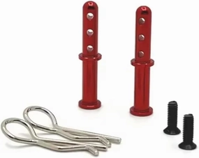 RC Car DIY Parts for Wltoys 144001 144010 144016 124016 124017 124018 124019 for RIaarIo 1/12 1/14 Metal Body Mount Post Shell Column RC Car Upgrade Parts(Red)