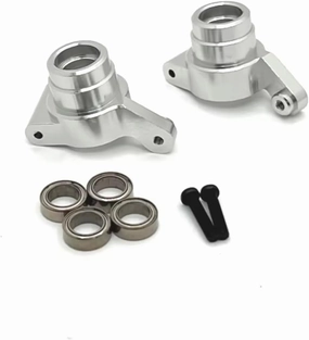 RC Car DIY Parts for WLtoys 1/14 144016 144018 Metal Rear Wheel Cup Bearing Remote Control Crawler Vehicle Replacement Upgrade Parts Accessories(Silver)