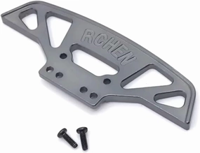 RC Car DIY Parts for WLtoys 284131 K969 K979 K989 K999 P929 P939 RC01 1/28 for Mini-Q for Mini-Z Q8 Q9 Metal Front Bumper RC Car Upgrade Parts(Gray)