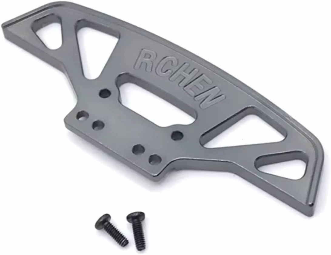RC Car DIY Parts for WLtoys 284131 K969 K979 K989 K999 P929 P939 RC01 1/28 for Mini-Q for Mini-Z Q8 Q9 Metal Front Bumper RC Car Upgrade Parts(Gray)