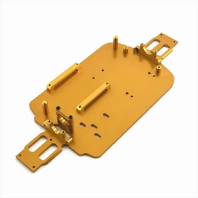 RC Car DIY Parts for WLtoys A949 A959 A969 A979 K929 1/18 Metal for Chassis Remote Control Crawler Car Upgrade Parts Accessories(Yellow)