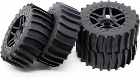 Rc Car Wheel Rim Tire Compatible with ARRMA for TRAXXAS 1/8 RC Cars Upgrade Part 2Pcs Off-Road Vehicle for Desert Tire Paddle Tire for Racing Tire 17MM