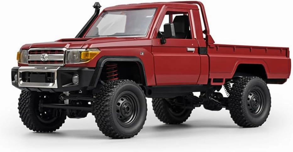 RC Crawler 1/12 RC Truck 4x4 RC Rock Crawler Toyota LC79 Remote Control Pickup 2.4Ghz All Terrain with 280 Brushed Motor Proportional Throttle Steering RTR Hobby Toy for Adult MN-82
