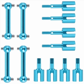 RC Differential Cup for Tamiya for TT-01 TT01D TT01E for TT-02 1/10 RC Car Upgrade Parts Metal Drive Shaft Dog Bone Diff Cup Joint Set