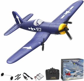 RC Plane RTF for Beginners,2.4Ghz 3CH Remote Control Airplane Easy to Fly with Gyro Stabilization，Outdoor Hobby WWII,with Xpilot Stabilization System (F4U)