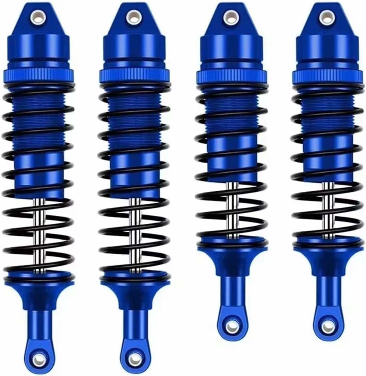 RC Repair Parts Compatible with Traxxas for Slash 4X4 for VXL 2WD for Rustler for Stampede for Hoss 1/10 RC Car Parts Metal Front and Rear Shock Absorber(Blue)