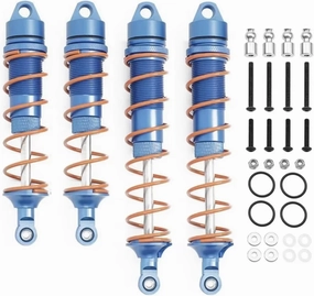 Rc Shock Absorber For Arrma 6S 1/7 For Kraton For Notorious For Outcast 1/8 4pcs 110mm 135mm Metal Oil Shock Absorber Damper RC Car Upgrade Parts Replacement Use(Blue)