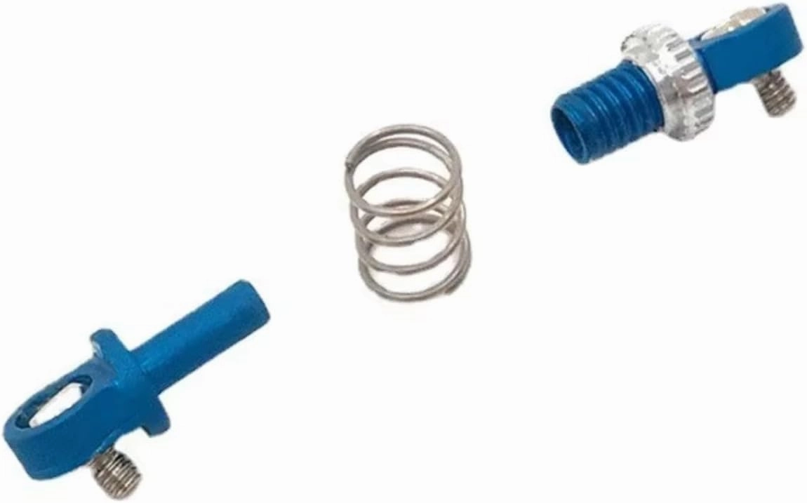 Rc Special Shock Absorber For MINI-Q8 For MINI-Q9 1/28 2pcs Metal For Spring Shock Absorber Remote Control Car Tracked Vehicle Parts And Accessories Upgrade Replacement(Blue)