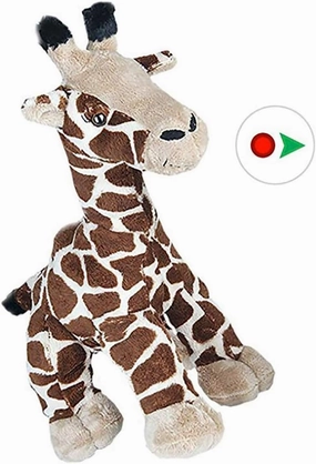 Recordable 8" Plush Gerry The Giraffe w/20 Second Digital Recorder for Special Messages, Rymes or Songs