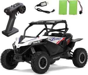 Remote Control Car- All Terrain for Zforce - 1:12 Scale Electric RC Crawler Vehicle Toy Gifts for Boys Girls Adults - Spobo 4WD Off Road UTV Trucks with 3 Speed LED Bodylight - 2 Batteries Included