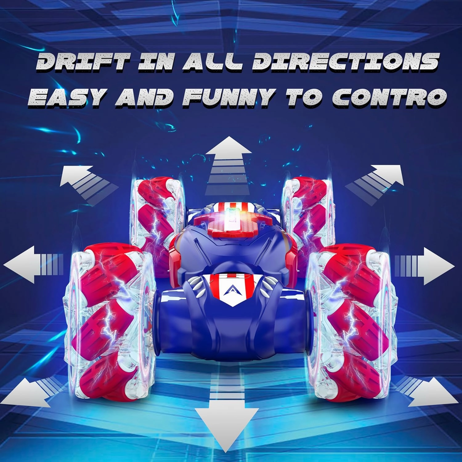Remote Control Car, Gesture Sensing RC Stunt Car, 4 WD Transform Off Road for Rotating, 2.4Ghz Hand Controlled Remote Control Twister Cars, RC Cars for Kids Boys Girls Toy Gift Age 8 9 10 11 12 yr