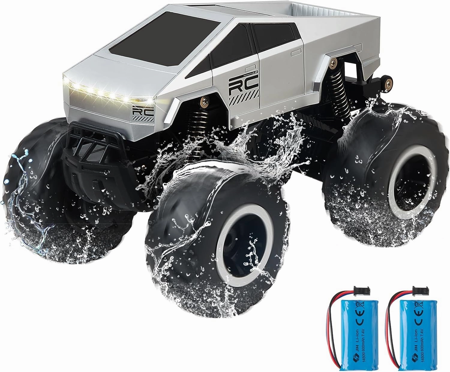Remote Control Car Off-Road Pick-up Truck, 4WD Waterproof RC Trucks Toy RC Cars for All Terrain, 1:16 Scale Hobby Monster Truck Toys 2.4GHz Vehicles Kids Gifts for Boys/Girls Age 6 7 8 9 10-12 