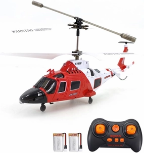 Remote Control Helicopter, S111H RC Helicopter with Altitude Hold, One Key Take Off/Landing, LED Light, Low Battery Reminder, Gyro, 2.4GHz RC Army Military Helicopter with 2 Batteries for Kids