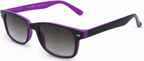 Rescue Me Classic Full Reader Sunglasses - Full-Rimmed, Rectangle Frame Cheater Glasses - Non-Polarized Lenses - Light Purple - 1.0x