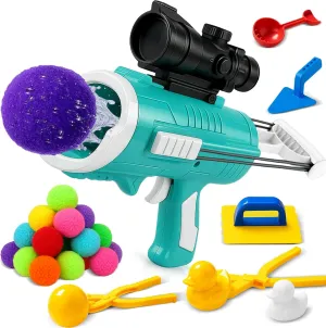 Reusable Water Toys Launcher Set – 28 Soft Water Balls for Kids Backyard & Yard Games – Outdoor Summer Toys for Toddlers Ages 4-8, 8-12, Splash Fun, Toddler Summer Activities