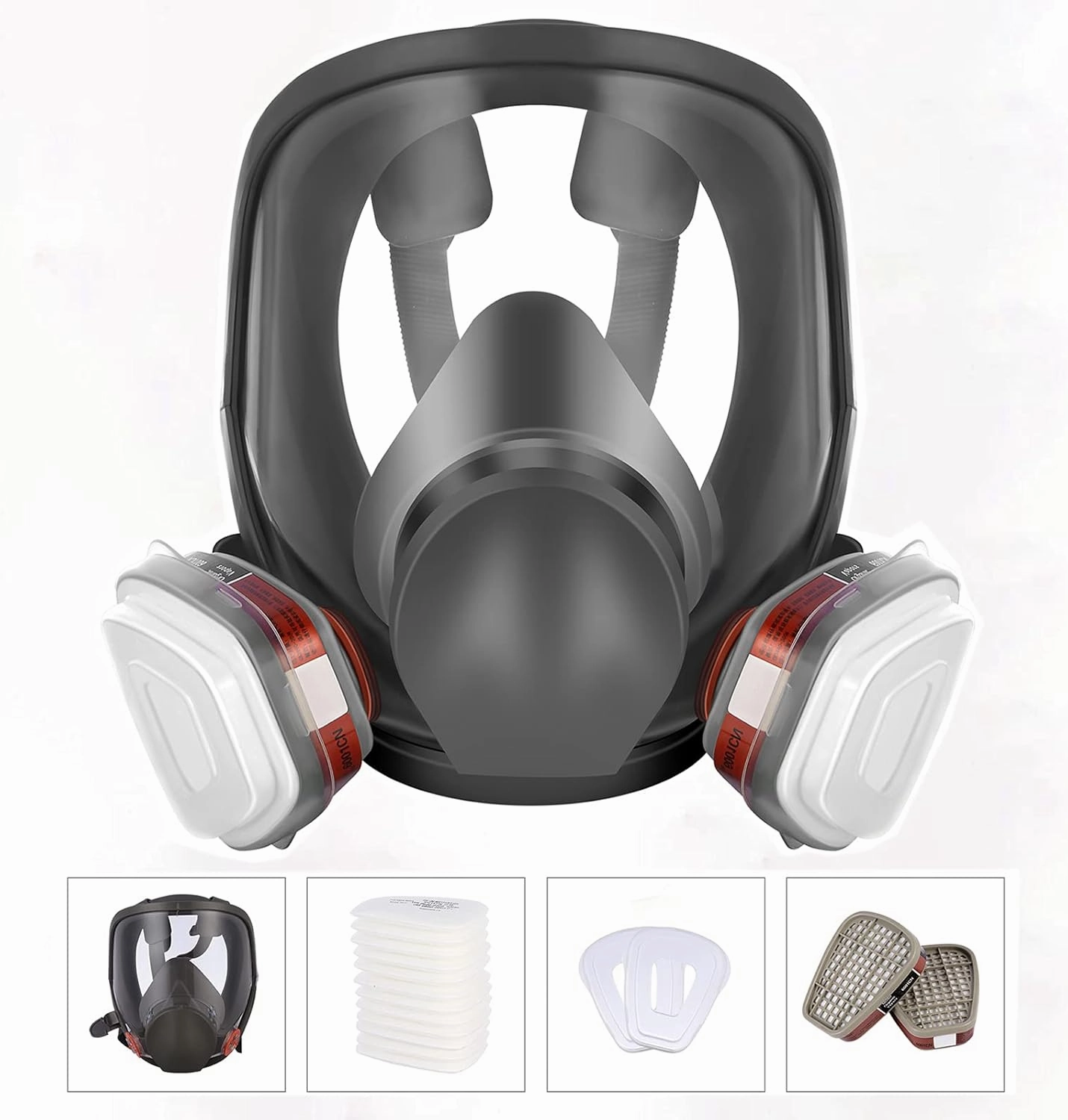 Reusable full Face Cover - 6800 full Respirаtor Face Cover,for Paint, Against Dust,Chemicals, Formaldehyde, Polishing,Staining,Car Spraying,Sanding &Cutting