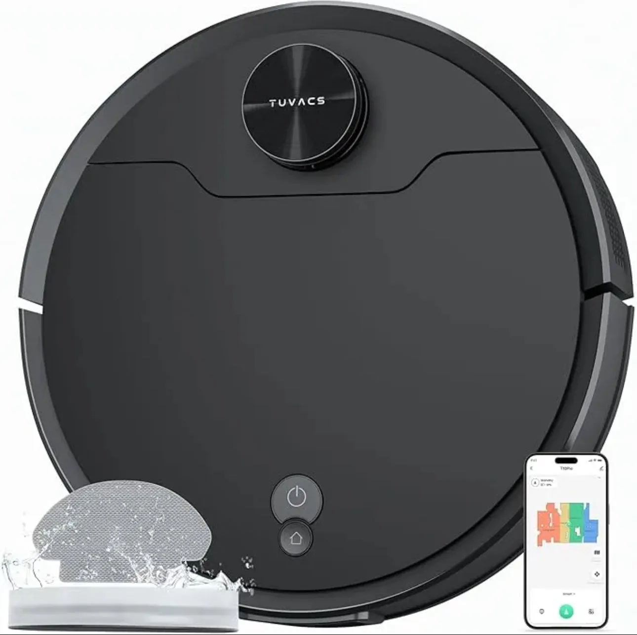 Robot Vacuum Cleaner with 7000Pa Suction, 260 Mins Run Time, Liftable Brush, Self-Charging Robotic Vacuum Cleaner for Home, Pet Hair, Hard Floors, App & Voice Control