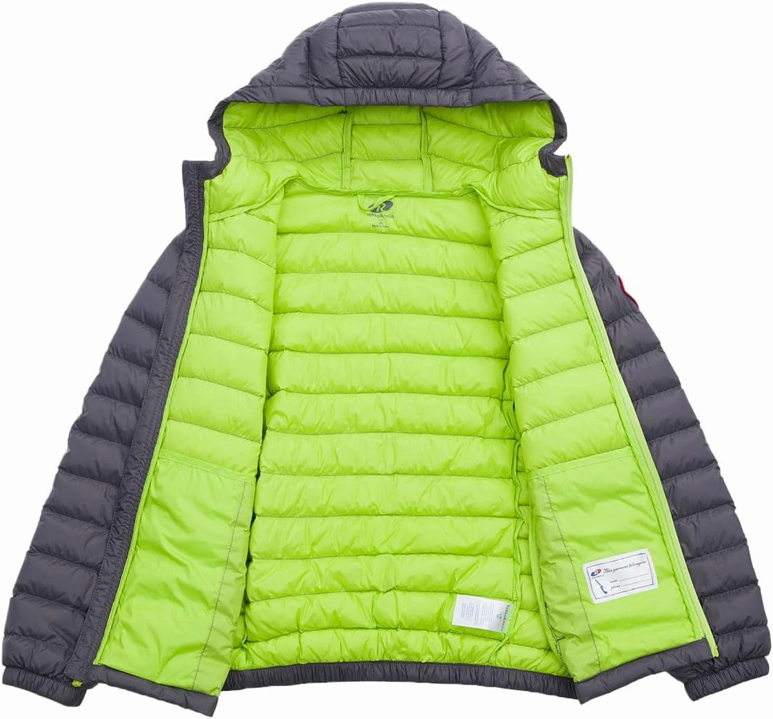 Rokka&Rolla Boys' Ultra Lightweight Packable Down Puffer Jacket Coat