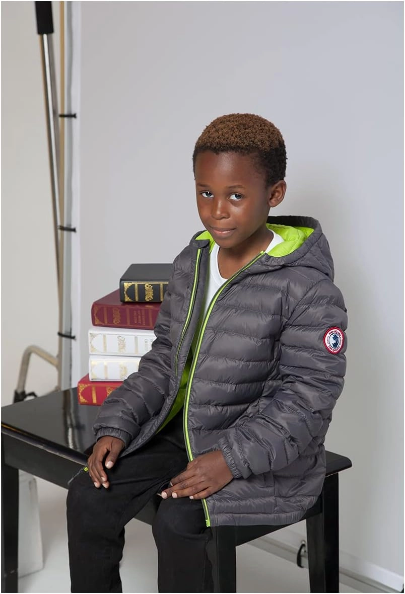 Rokka&Rolla Boys' Ultra Lightweight Packable Down Puffer Jacket Coat