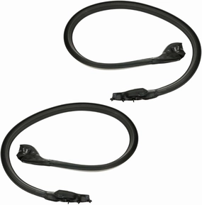 Roofrail Molded Rubber Weatherstrip Seals Set Pair Roof Side Rail Seal Kit-Type for Chevy for El Camino Custom 1973-1974 & Base/SS 1973-1977 & Classic 1975-1977 5019-E_RR