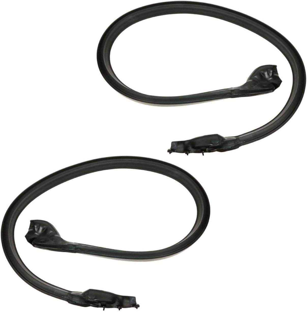 Roofrail Molded Rubber Weatherstrip Seals Set Pair Roof Side Rail Seal Kit-Type for Chevy for El Camino Custom 1973-1974 & Base/SS 1973-1977 & Classic 1975-1977 5019-E_RR