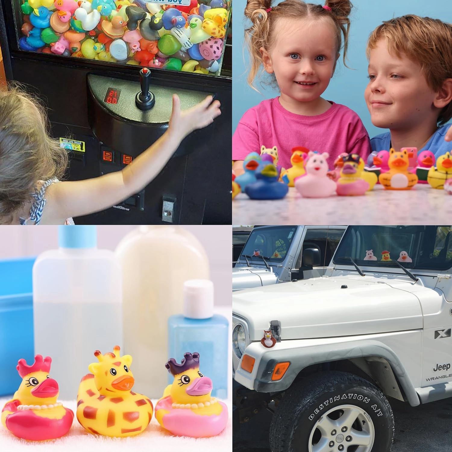 Rubber Duck Toy Assortment - Cute Duckies for Kids - 25 Pcs Ducky Playset Bath Toys - Rubber Ducks for Beach Pool - Goody Bag Stuffers Classroom Prizes - Easter Gifts for Kids