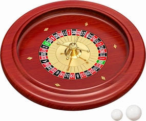 Russian Wooden Roulette Game,11Inch Roulette Wheel Set, Casino Gaming Table, Roulette Game