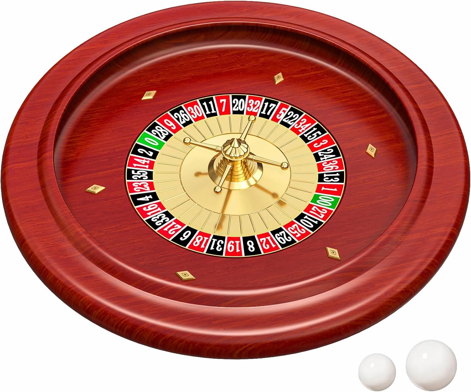 Russian Wooden Roulette Game,11Inch Roulette Wheel Set, Casino Gaming Table, Roulette Game