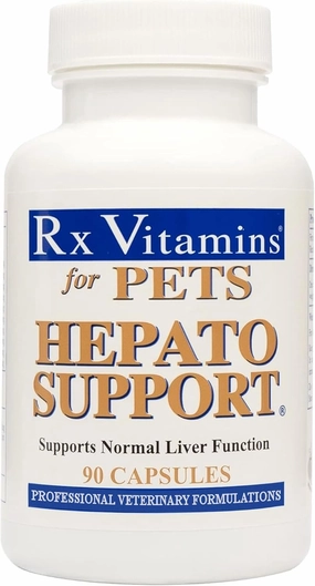 Rx Vitamins Hepato Support for Dogs & Cats - Milk Thistle Supplement for Pets - 100mg Milk Thistle for Healthy Liver Function - Silymarin Capsules for Pets - 90 ct.