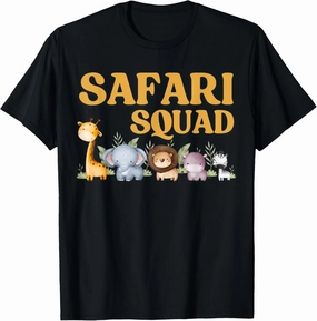 Safari Squad – Jungle Animal Adventure Crew Design T-Shirt