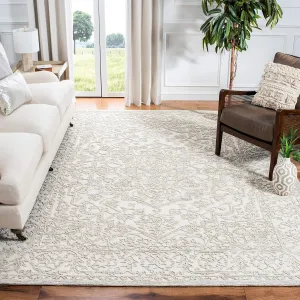 SAFAVIEH Area Rug 8x10 - Trace Collection - Large - Ivory & Natural, Handmade Wool, Ideal for Living Room, Bedroom, Office, Dining Space (TRC302A)
